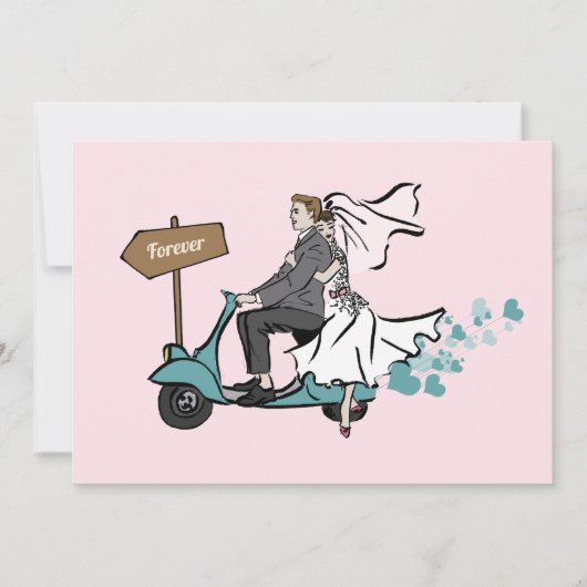 1950 Vintage Wedding Einladung (Vorderseite)