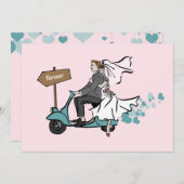 1950 Vintage Wedding Einladung (Vorne/Hinten)