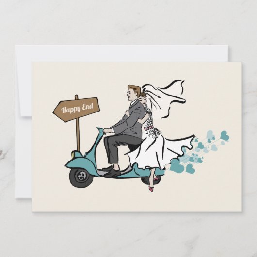 1950 Vintage Wedding Einladung (Vorderseite)