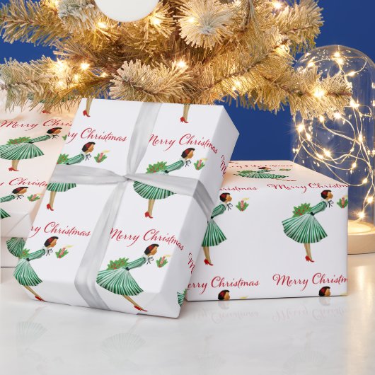 1950 Vintage Weihnachtsfrau Geschenkpapier (Feiertage)