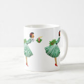 1950 Vintage Weihnachtsfrau Kaffeetasse (VorderseiteRechts)