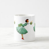 1950 Vintage Weihnachtsfrau Kaffeetasse (Mittel)