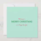 1950 Vintage Weihnachtsfrau Karte (Rückseite)