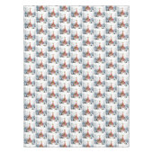 1950 Vintage Weihnachtsfrau Tischdecke (Vorderseite)