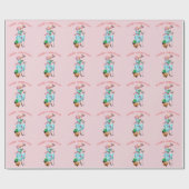 1950 Vintage Weihnachtsgrüße der Frau Geschenkpapier (Flach)