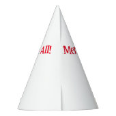 1950 Vintage Weihnachtsgrüße der Lady Partyhütchen (Rückseite)