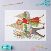 1950 Vintager Mann und weibliches Paar Seidenpapier (Basteln)