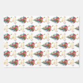 1950 Vintages Weihnachtsgeschäft für Lady Geschenkpapier Set (Vorderseite 2)