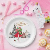 1950 Vintages Weihnachtsgeschäft für Lady Pappteller (Party)