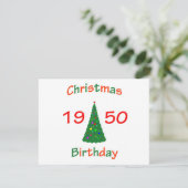 1950 Weihnachten Geburtstag (Stehend Vorderseite)