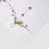 1950 Weihnachtsfrau mit Weihnachtsbaum Seidenpapier (Detail)