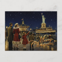 1950er amerikanische Weihnachten Statue of Liberty
