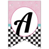 1950er Diner Happy Birthday Bunting Fahnen - Retro Wimpelkette (Dritte Fahne)