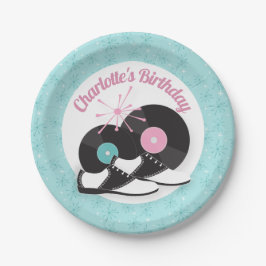 1950er Diner Saddle Shoes Birthday Paper Teller - 