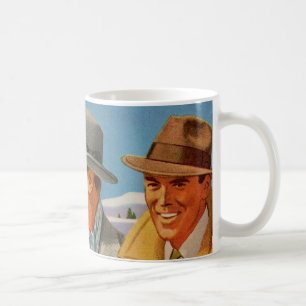 1950er Fedora tragendes Trio Kaffeetasse