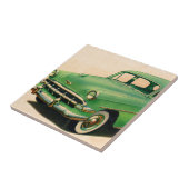 1950er grüner Chevy Fliese (Seite)