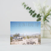 1950er Jahre Arizona Road Trip in der Wüste Postkarte (Stehend Vorderseite)