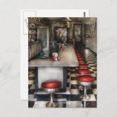 1950er Jahre - Der Eiskremsaal  Postkarte (Vorne/Hinten)