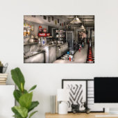 1950er Jahre - Der Soda-Brunnen Poster (Heimbüro)