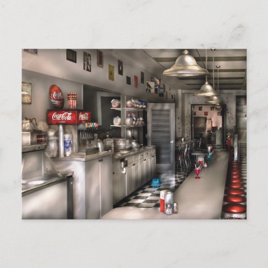 1950er Jahre - Der Soda-Brunnen Postkarte (Vorderseite)