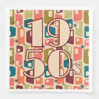 1950er Jahre Design Jahrzehnt Serviette