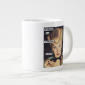 1950er Jahre Funny Retro Hausfrau mit Sass Jumbo-Tasse (Vorderseite Rechts)
