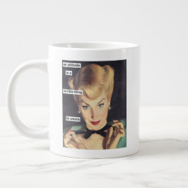 1950er Jahre Funny Retro Hausfrau mit Sass Jumbo-Tasse
