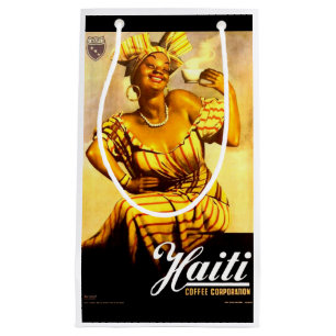 1950er-Jahre Haiti Coffee Corporation und Kleine Geschenktüte