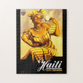 1950er-Jahre Haiti Coffee Corporation und Puzzle (Vertikal)