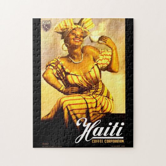 1950er-Jahre Haiti Coffee Corporation und Puzzle (Vertikal)