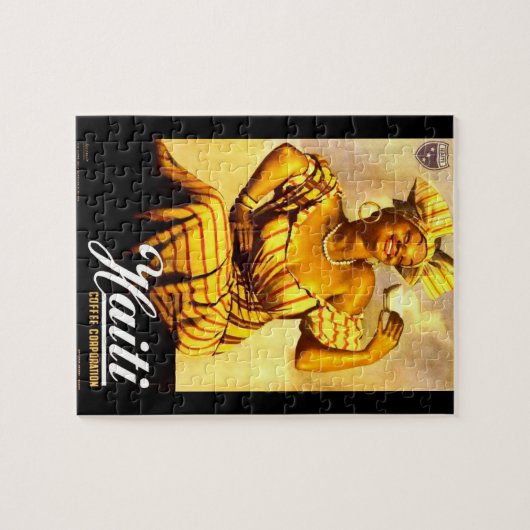 1950er-Jahre Haiti Coffee Corporation und Puzzle (Horizontal)