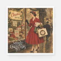 1950er Jahre London Mode Weihnachtseinkaufen