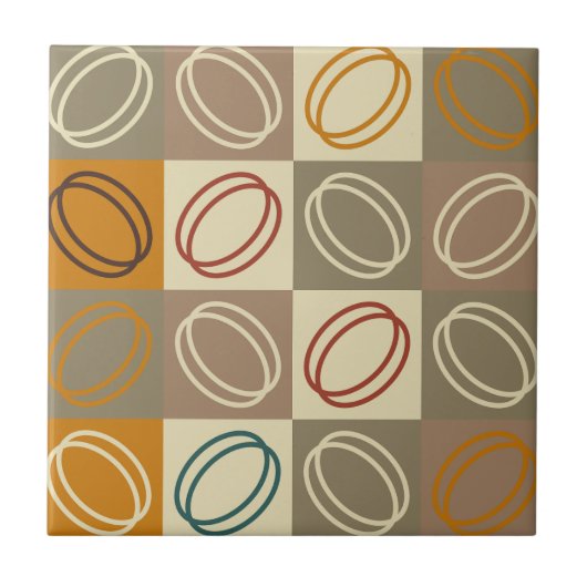 1950er Jahre Modernes Muster Mitte des Jahrhundert Fliese (Vorderseite)