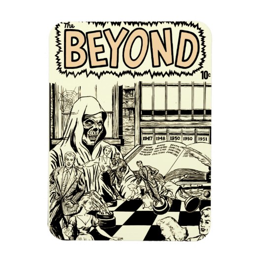 1950er Jahre *The BEYOND* Horror Comic Magnet (Vertikal)
