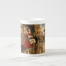 1950er London Mode Vintage Weihnachtseinkaufen