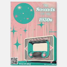 1950er Musik QR-Code Magnet Demenz Geschenk