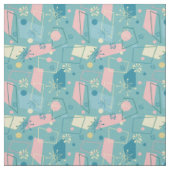 1950er Retro-Atom-Pastell-Muster Stoff (Muster)