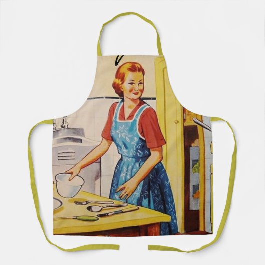 1950er Retro-Liebhaber l Kitchen l Cooking Frau Schürze (Vorderseite)