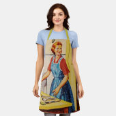 1950er Retro-Liebhaber l Kitchen l Cooking Frau Schürze (Getragen)