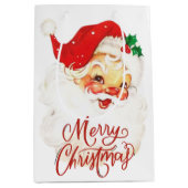 1950er Vintag Retro Weihnachten Weihnachten Weihna Mittlere Geschenktüte (Vorderseite)