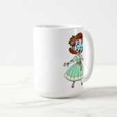 1950er Zombie Mädchen Kaffeetasse (VorderseiteRechts)