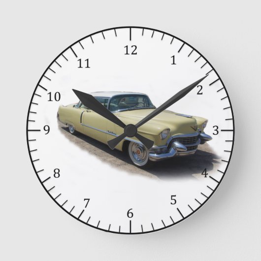 1950S61 Classic Car Clock Runde Wanduhr (Vorderseite)