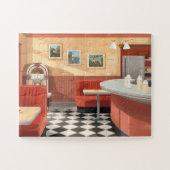 1950s American Diner Puzzle – Vintage Jukebox (Horizontal)