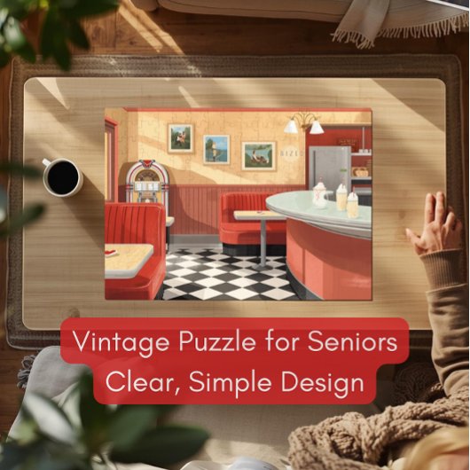 1950s American Diner Puzzle – Vintage Jukebox