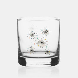 1950s Atomic Starburst Mid-century Modern Whiskyglas
