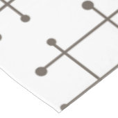 1950s Eames Era Art Crosshairs Orange Tischdecke (Schrägansicht)