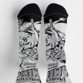 1950's 'Fighting American' Action Comic Socks Socken (Oben)