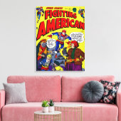 1950's Fighting American Canvas Print  Leinwanddruck (Insitu (Wohnzimmer))