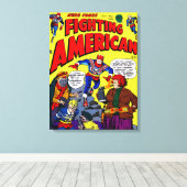 1950's Fighting American Canvas Print  Leinwanddruck (Insitu (Holzboden))