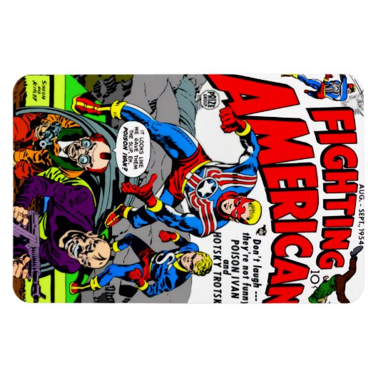 1950's 'Fighting American' Magnet (Horizontal)